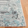 thumbnail image 3 of SAFAVIEH Marquee Madilyn Abstract Polyester Area Rug, Grey/Teal, 8' x 10', 3 of 8