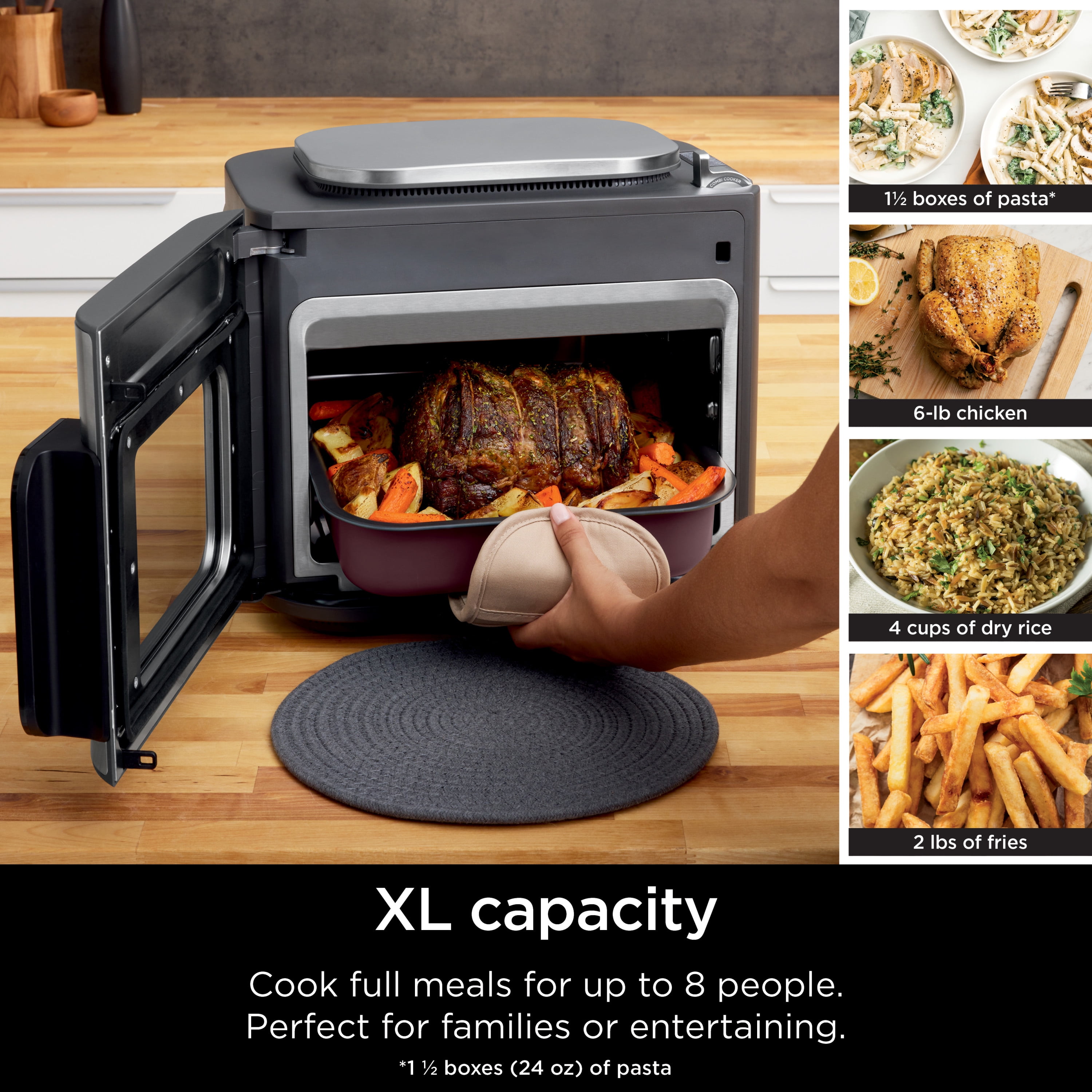 Ninja Combi All-In-One Multicooker, Oven & Air Fryer with Recipe Guide