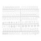 thumbnail image 1 of Cartas de tablero de fieltro, 510 caracteres letras blancas de 3/4" números y símbolos tableros de mensajes plásticos intercambiables 3Pcs, 1 of 6