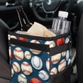 thumbnail image 6 of Baseball Foldable Car Garbage Can with Lid and Leak-Proof, Hanging Storage Bag - Trash Can for Car, Car Trash Can, Mini Trash Can, 6 of 6