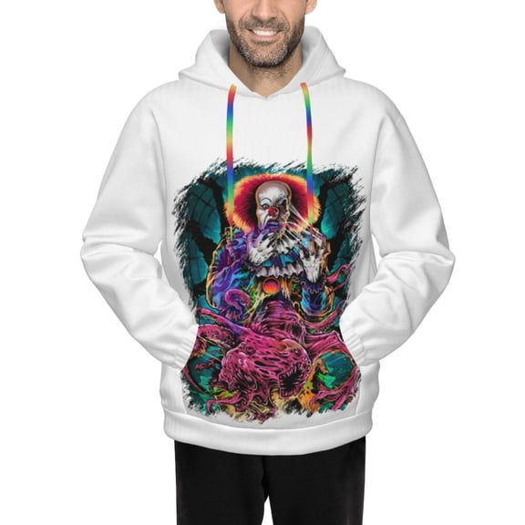 It Pennywise Horror Men's Hoodie Novelty Pattern Adult Hooded Sweatshirts Casual Unisex Pullover for Women Youth