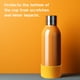 thumbnail image 4 of Funda de silicona para botella de agua Uxcell, fundas protectoras para botellas de agua, cubierta antideslizante, protector de fondo, amarilla, 4", 4 of 7