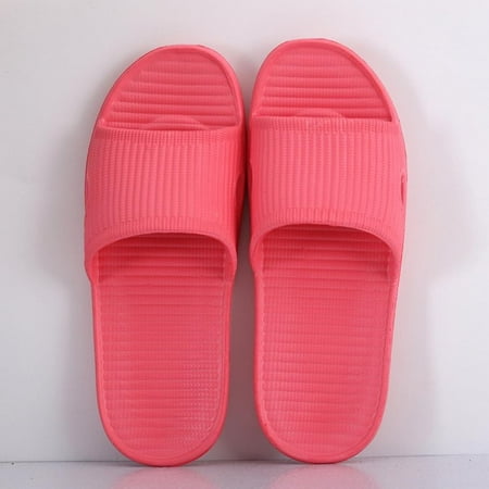 

Unisex Summer Slippers Bath Slippers Non-Slip Slippers Shower Slippers Casual Solid Striped Slippers Women Slippers Men Slippers for Home Hotel Bathroom Daily Slippers
