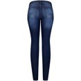 thumbnail image 2 of 2Luver, Women's, Stretchy 5 Pocket Medium Denim Skinny Jeans, Denim Medium, 17, 2 of 2