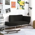 thumbnail image 3 of DHP Euro Futon with Magazine Storage, Black, 3 of 10