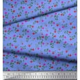 thumbnail image 2 of Soimoi Rayon Fabric Leaves & Floral Clip Art Decor Fabric Printed Yard 56 Inch Wide, 2 of 3