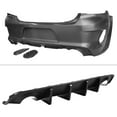 thumbnail image 4 of Ikon Motorsports Whole Kits Compatible With 2015-2023 Dodge Charger Widebody Style Front Rear Bumper W/ SRT Scat Pack Grille + Side Skirts + Fender Flare IKON Matte Black Diffuser Bodykits W/ Lights, 4 of 8