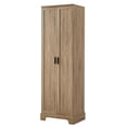 thumbnail image 3 of Bellemave Wooden Storage Cabinet with Adjustable Shelves Freestanding Tall Storage Cabinet for Bathroom, Kitchen, Living Room Water Proof Floor Cabinet for Home Office, Brown, 3 of 11