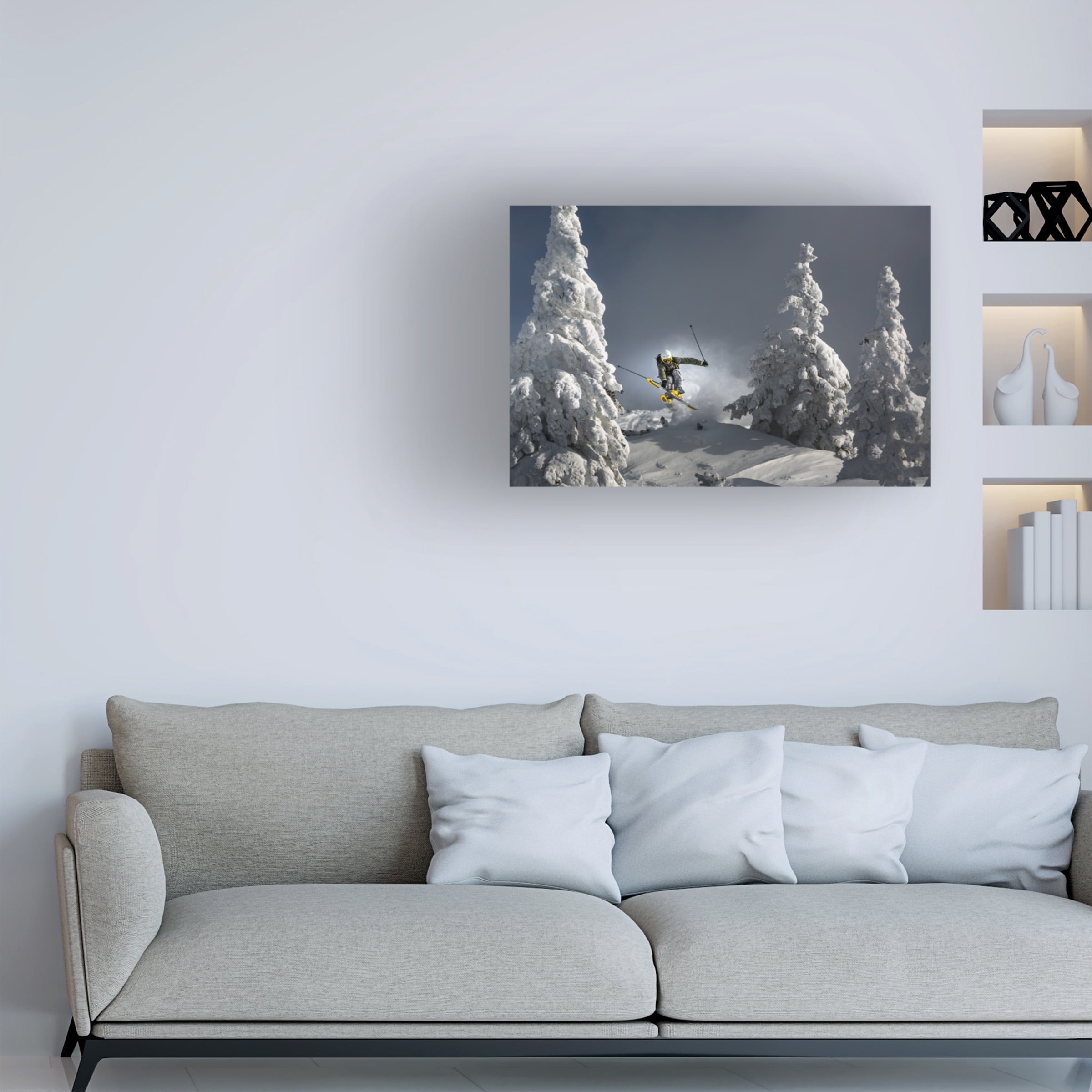 Sandi Bertoncelj 'Ski Is Life' Canvas Art