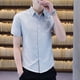 thumbnail image 5 of Camisas y blusas a rayas para hombre, ropa de manga corta, marca barata, estética, botones, tops para hombre, moda 2024, diseñador, lujo, xxl, 5 of 5