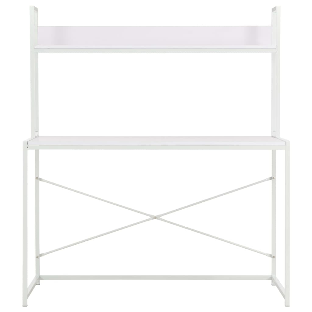 Lowestbest Computer Desk, Modern Writing Office Desk, PC Laptop Table for Home Office, White Lowestbest Computer Desk, Modern Writing Office Desk, PC Laptop Table for Home Office, White