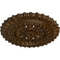 thumbnail image 3 of Ekena Millwork 18 1/2"OD x 7/8"ID x 1 1/2"P Sellek Ceiling Medallion (Fits Canopies up to 1 1/8"), Hand-Painted Root Beer Crackle, 3 of 5
