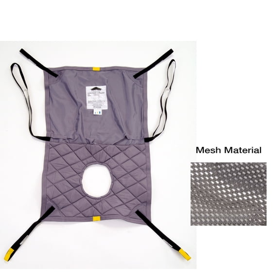 Hoyer Long Seat Mesh Sling w/ Commode Opening