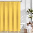 thumbnail image 3 of Dznils Waffle Weave Shower Curtain, Thick Weighted Bathroom Curtain with Hooks, Water Repellent, Yellow, 72"x72", 3 of 10