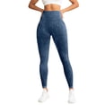 thumbnail image 4 of Women's High Waisted Sheer Yoga Pants, Tummy Control Full Length Design, Seamless Stretch Comfortable Leggings For Fitness And Running Green S, 4 of 4