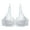 White, variant on Full Coverage Bra Women Lace With Underwire Solid Color Double Breasted Push Up Bra Short Size Cupless Bra, Style 6677, White 36C