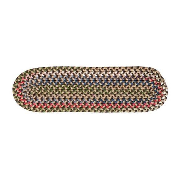 Colonial Mills WA87A008X028-4 8 x 28 in. Wayland Stair Tread Mats, Brown - Set of 4