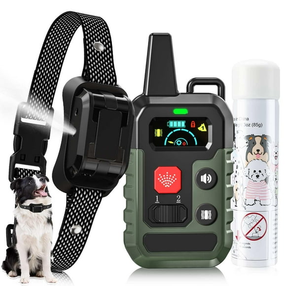 Citronella Training Collar [1* Spray Refill] with Beep/Vibration/Spray Mode & 6 Adjustable Sensitivities Citronella Bark Collar, IPX6 Waterproof Safer Spray Dog Collar for L/M/S Dogs G