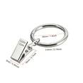thumbnail image 2 of 1.4" Inner Dia 3.5mm Thick Curtain Clip Rings Metal Chrome Plated 24Pack, 2 of 6