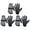 Solid Grey (3 Pairs), variant on General Safety Work Gloves for Men& Women, Utility Impact Grip Working Gloves