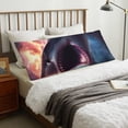 thumbnail image 4 of Zufioo Dramatic Shark Attack Print 20x54 Inch Long Body Pillowcase, without Pillow Core, Pillow Case with Hidden Zipper, Ideal Gift for Home Furnishings, 4 of 7