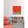 thumbnail image 3 of Marmont Hill Feathers, Dots & Stripes X Canvas Wall Art, 3 of 7