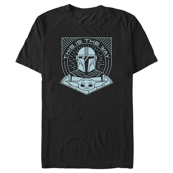 Men's Star Wars: The Mandalorian This is the Way Minimalist Graphic Tee Black Medium