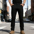 thumbnail image 2 of Viadha Cargo Pants Men's Outdoor Solid Color Pocket Slim Pants Full Length Pants with Multi Pockets, 2 of 6