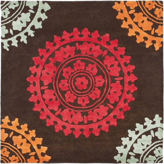 SAFAVIEH Soho SOH732A Handmade Brown / Multi Rug