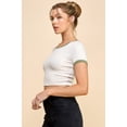 thumbnail image 2 of Contrast Reverse Stitch Ringer Top, 2 of 4
