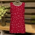 thumbnail image 4 of Liquidation Staron Camisoles pour Femmes 2025 Coupe Ample Tendance Boho Blouses à Fleurs Décontractées Douces Sans Manches Basiques Fluides Camisoles Blouses Printemps Été Col Rond Camisoles Chemises, 4 of 5