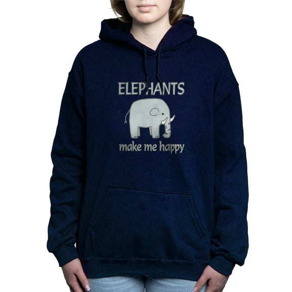 CafePress - Elephant Happy - Pullover Hoodie, Classic & Comfortable Hooded Sweatshirt
