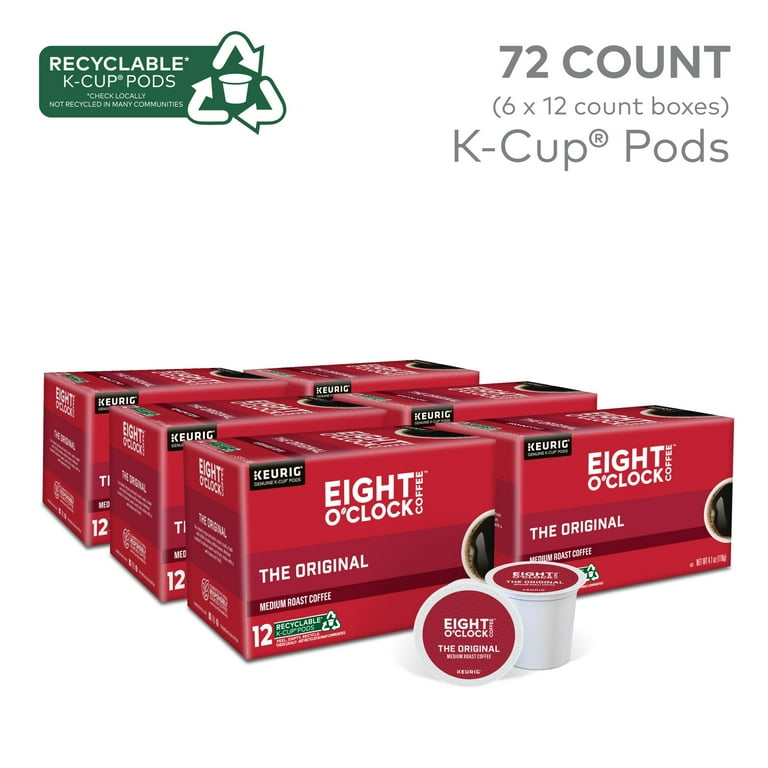 Eight O'Clock Coffee The Original, Keurig Single Serve K-Cup Pods
