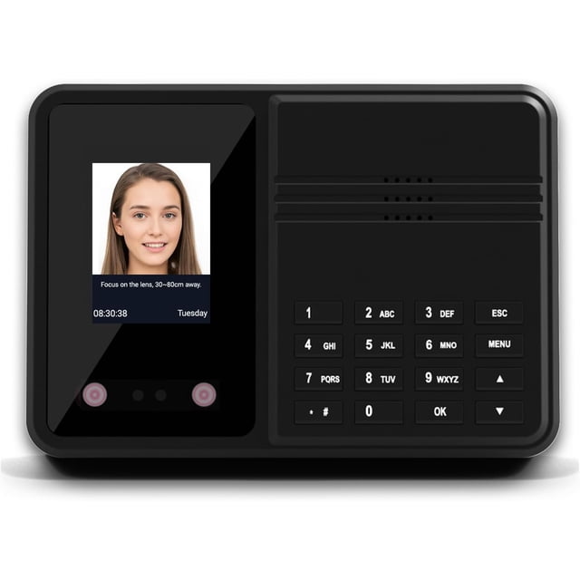 Generic Time Clock Attendance Face Recognition with Password Palm Print Facial for Employees Access Control Machine Support Multi Language System USB Port Data Management Device Suitable for School