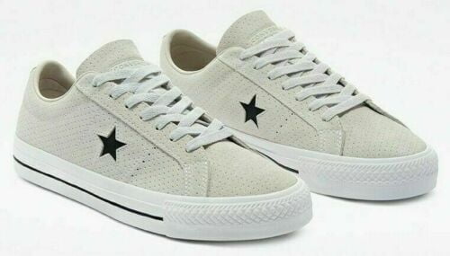 One STAR Converse Men's One Star Pro Suede Mid, BLACK/WHITE/BLACK