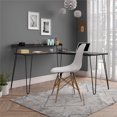 thumbnail image 3 of Ameriwood Home Haven L Desk with Riser, Black Oak, 3 of 9