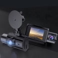 thumbnail image 1 of TIMIFIS Dash Cam 1.5in Hd 2K Front Inside and Rear 3 Channel Car Recorder with Night Vision Loop Recording/Motion Detection /Wide Angle/Loop Recording Apartment Essentials, 1 of 7