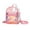 Pink, variant on Transparent Backpack Plastic Bookbag See Through Waterproof Clear Backpack for Adult, Travel, School