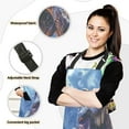 thumbnail image 2 of 5 Pcs Kitchen Set Heat Resistant Oven Mitts and Non-Slip Pot Holders with Adjustable Cooking Apron Fierce Dinosaurs in Thunderstorm, 2 of 6
