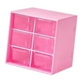 thumbnail image 3 of GUOOL Mini Drawer Organizer Desktop Storage Drawers for Women Small Organizer with Drawers Beads Organizer Box for Vanity Art Craft 6 Drawers Rose, 3 of 9