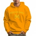 thumbnail image 6 of Men's 100% Cotton MICHIGAN M Hoodie 330g Thick Pocket Hood, 6 of 16
