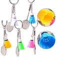 thumbnail image 4 of Bgsha 1pcs Creative Badminton Racket Pendant Keychain Mini Shuttlecock Sports Keyrings Gifts Backpack Purse Key Holder Accessories, 4 of 9