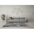 thumbnail image 3 of Ahgly Company Indoor Square Patchwork Gray Transitional Area Rugs, 4' Square, 3 of 4