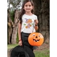 thumbnail image 2 of Cute Mushroom Girl And Pumpkin T-Shirt Toddler -Image by Shutterstock,  2 Toddler, 2 of 4