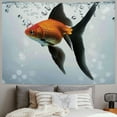 thumbnail image 2 of Orinice Goldfish Tapestry Wall Hanging Unique Style Graphic Tapestries Home Wall Decor Art Living Room Bedroom Apartment Farmhouse Dorm 60x50inch, 2 of 6