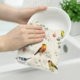 thumbnail image 2 of Kitchen Towels Decorative Set Cute Birds Tea Towels Set of 2 Cotton Soft Absorbent Hand Towels Bird Lover Gifts Spring Summer Home Decorations 16x24 Inch, 2 of 5