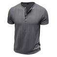 thumbnail image 5 of Styesk T-Shirts pour Homme Hommes Manches Courtes Musclé Robuste Basique Blouse de Couleur Unie T-Shirt Manches Courtes Col Rond Blouses Chemises, 5 of 5