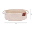 thumbnail image 3 of Unique Bargains Woven Storage Basket Shelf Storage Organizer Bin for Home Decor Beige S, 3 of 6