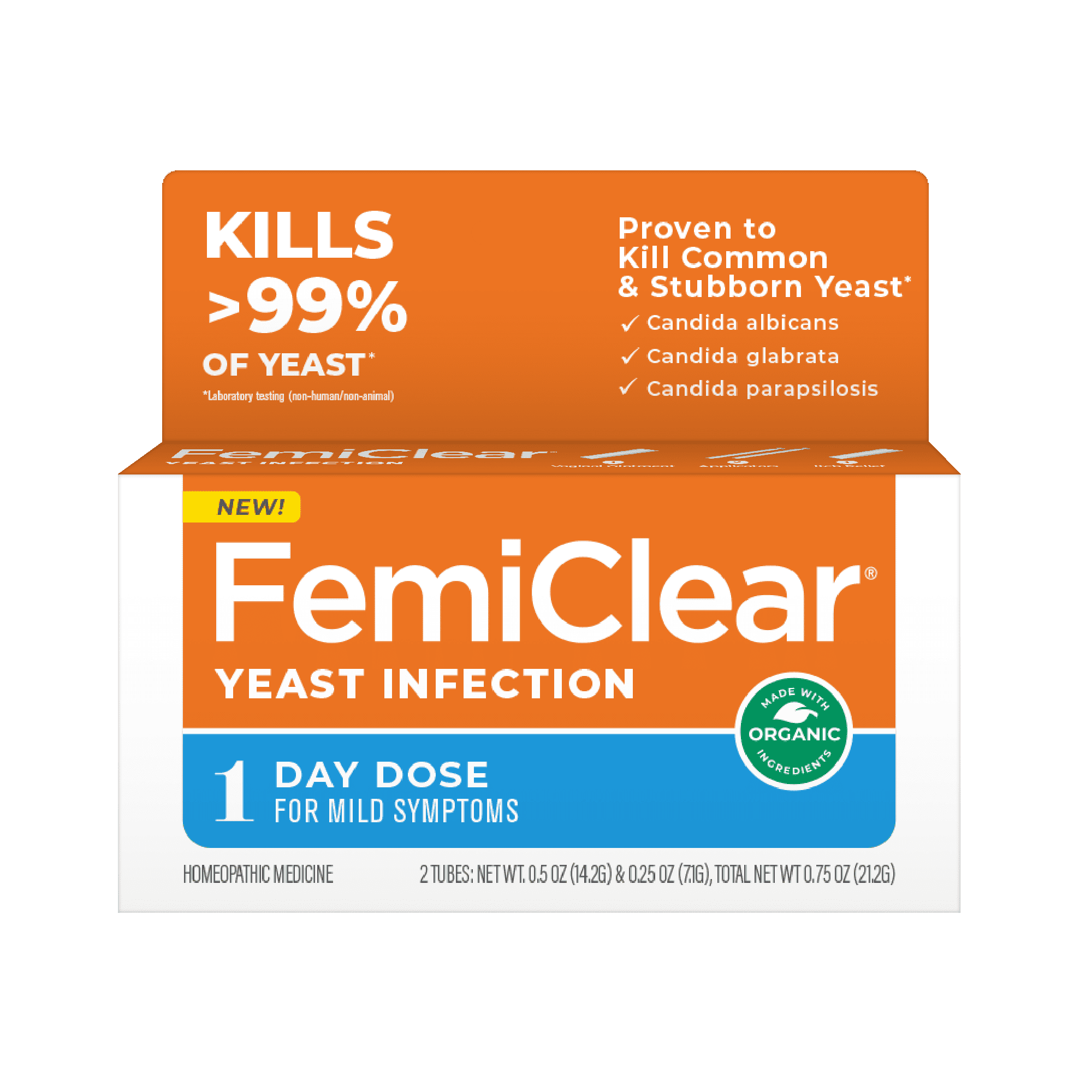 FemiClear 1Day Yeast Infection Treatment