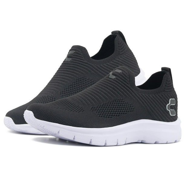 Tenis Charly Caballero Walking Relax Textil Ligeros 22-29 negro 25